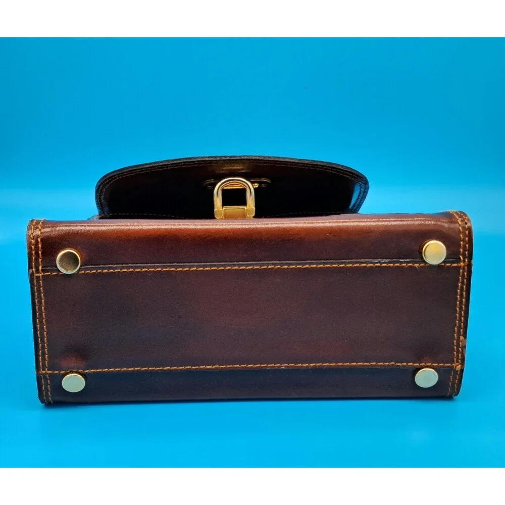 ✨ 70’S VINTAGE LUXURY  MINI PURSE GENUINE LEATHER RARE STYLE✨
